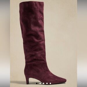Banana republic slouch tall boots vegan leather